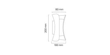 Goya 10W Dış Mekan Dekoratif Led Duvar Aplik Aydınlatma GY 6236