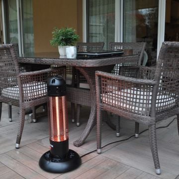 Hottable Tekno Mobil Elde Taşınabilir Dış Mekan Kafe Restorant İnfrared Isıtıcı 1500W