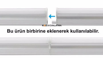 Noas 9W 60 Cm T5 Eklenebilir Led Bant Armatür Beyaz Işık YL97-0900