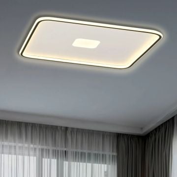 Eris Modern Dekoratif Kare Plafonyer Led Avize Aydınlatma 3 Renk Modlu KOZ8050 60x60CM - Dimli