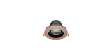Goya 8 Watt Yuvarlak Dimlenebilir Samsung Ledli Spot Armatür GY 1741-8 3000  K (Gün Işığı) - Siyah - Rose - Dimsiz