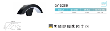Goya 10W Dış Mekan Dekoratif Led Duvar Aplik Aydınlatma GY 6239