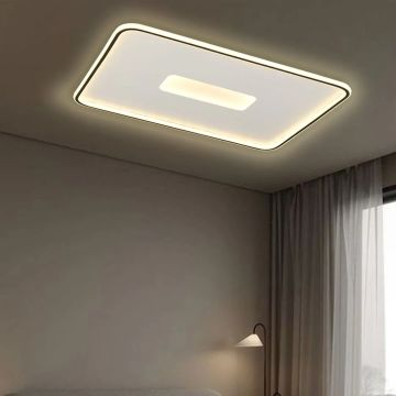 Ceres Modern Dekoratif Dikdörtgen Plafonyer Led Avize Aydınlatma 3 Renk Modlu KOZ8051
