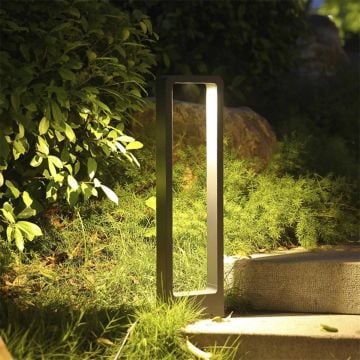 Goya 12W Dış Mekan Modern Led Bahçe Yol Aydınlatması Bollard Aydınlatma GY6251