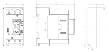 Siemens 95A 45kW 1NO+1NC Sirius Kontaktör 3RT2046-1AP00