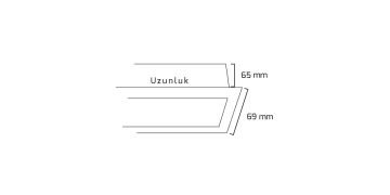 Goya 52 Watt Samsung Ledli Dekoratif Sıva Altı Linear Armatür 122CM GY 8022-120