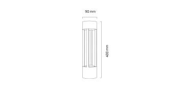 Goya 12W Dış Mekan Modern Led Yol Bahçe Armatürü Aydınlatma Bollard Aydınlatma GY 6252