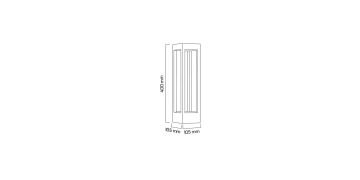 Goya 7W Dış Mekan Modern Led Yol Bahçe Armatürü Aydınlatma Bollard Aydınlatma GY 6259