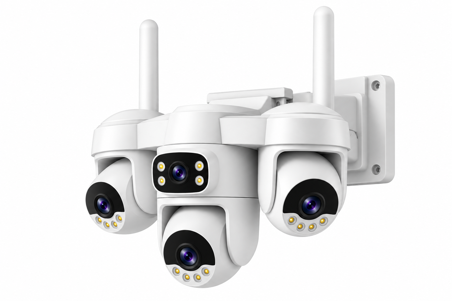 Cata 4 Kameralı 360° Akıllı WiFi Dış Mekan Güvenlik Kamerası 3MP CT-4055