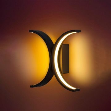 Dual Crescent Modern Led Duvar Apliği Dekoratif Aplik Duvar Aydınlatma