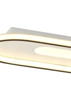 Pallas Modern Dekoratif Oval Dikdörtgen Plafonyer Led Avize Aydınlatma 3 Renk Modlu KOZ8053