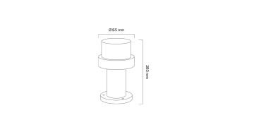 Goya 10W Dış Mekan Modern Led Yol Bahçe Armatürü Aydınlatma Bollard Aydınlatma GY 7258