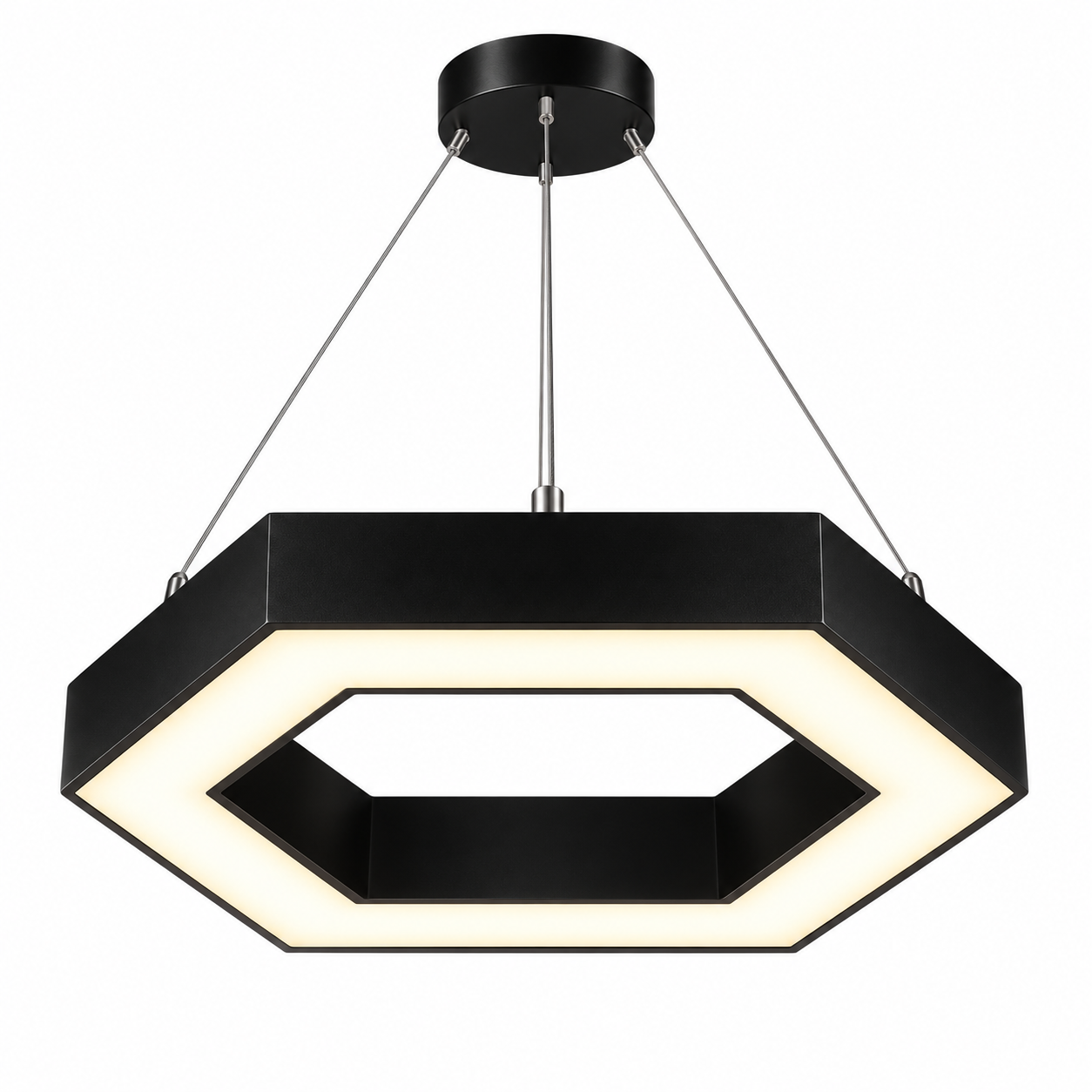 Altıgen Led Linear Sarkıt Aydınlatma 3 Renkli 54W 52x52 Cm