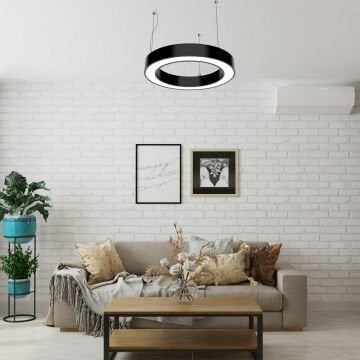 Yuvarlak Simit Linear Aydınlatma Modern Led Avize Lineer Armatür 8x6 Cm Kasa