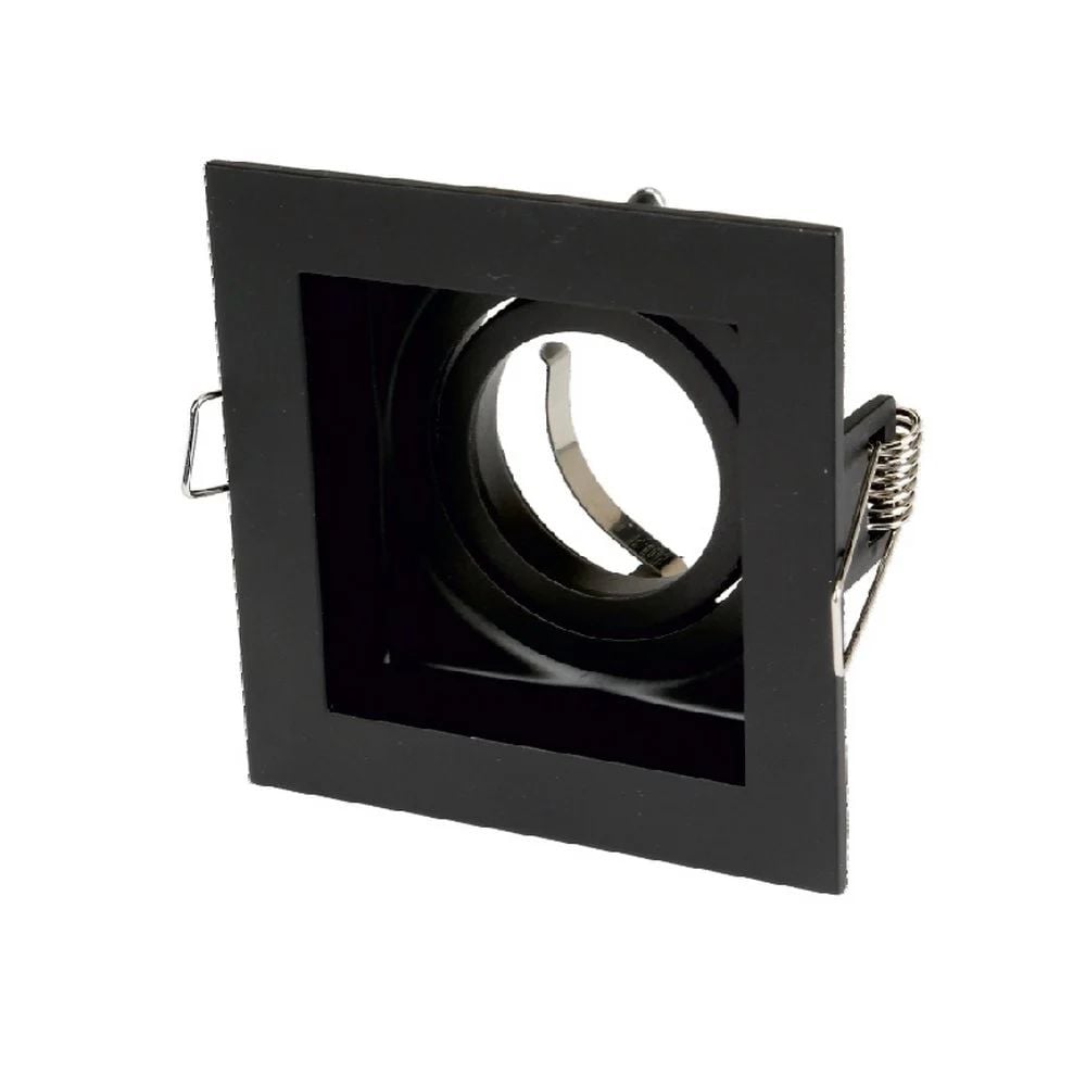 Cata Pars Kare Siyah Dekoratif Boş Kasa Spot ct-5223