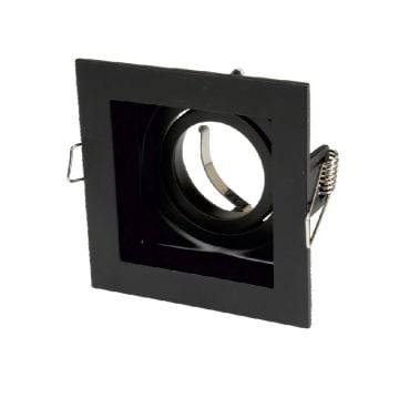 Cata Pars Kare Siyah Dekoratif Boş Kasa Spot ct-5223