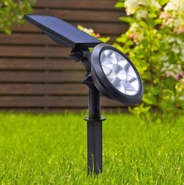 Cata RGB Solar Şarjlı Kazıklı Led Bahçe Aydınlatma Armatürü 18 Watt CT-7321