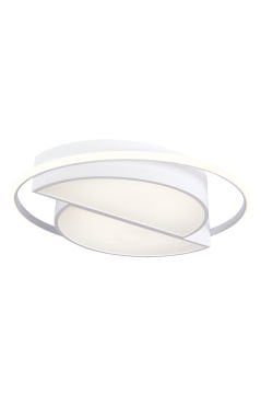 Vesta Modern Dekoratif Yuvarlak Plafonyer Led Avize Aydınlatma Beyaz Kasa 3 Renk Modlu KOZ8060