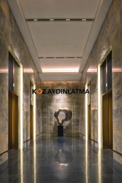 Sıva Altı Mercekli Led Linear Aydınlatma 225Cm Samsung Led Gömme Lineer Armatür 5x4x3,5 Cm Kasa