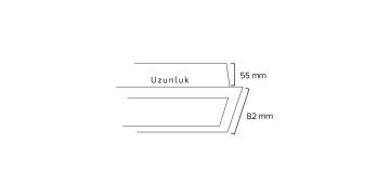 Goya 26 Watt Samsung Ledli Dekoratif Sıva Altı Linear Armatür 60CM GY 8023-60
