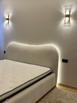 Kartal Led Duvar Aydınlatma Aplik Armatürü Krom Kasa Gün Işığı