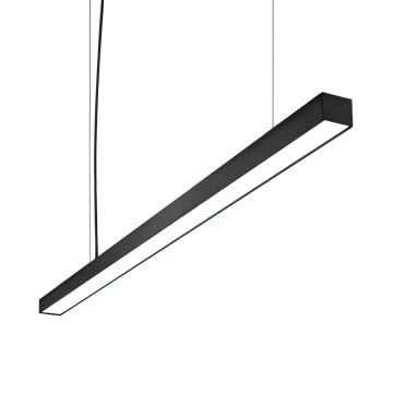 Linear Aydınlatma 300Cm Samsung Led Sıva Üstü Led Lineer Armatür 5x5 Cm Kasa 3000K (Gün Işığı) - Askılı - Antrasit