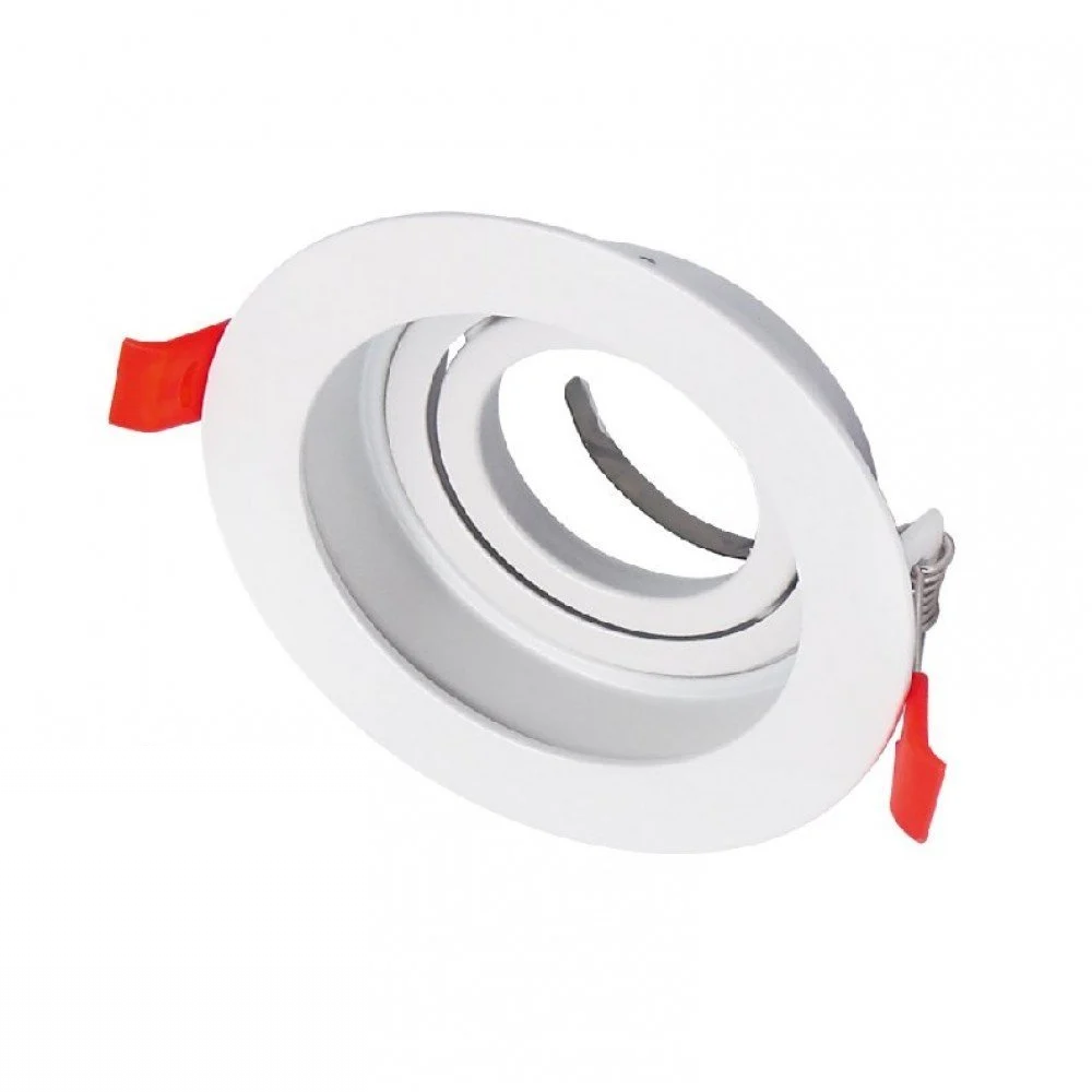 Cata Pars Yuvarlak Beyaz Dekoratif Boş Kasa Spot ct-5229