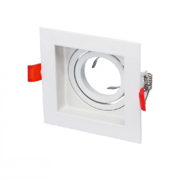 Cata Pars Kare Beyaz Dekoratif Boş Kasa Spot ct-5230