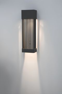 Sultan Duvar Aydınlatma Aplik Armatürü Antrasit Kasa