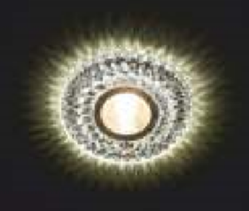 Cata Hanımeli Led Çerçeveli Yuvarlak Dekoratif Cam Spot ct-6583