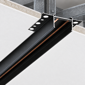Forlife Magfit FL-6241 1 Metre Trimless Sıva Altı Magnet Ray Siyah Kasa
