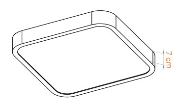 Samsung Led Tridonic Trafolu Sıva Üstü Kare Davul Ahşap Linear Armatür 7 Cm Kasa Linear Aydınlatma