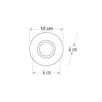 Cata Berfin Kristal Yuvarlak Dekoratif Cam Spot ct-6584