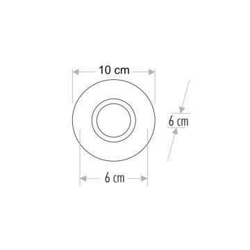 Cata Berfin Kristal Yuvarlak Dekoratif Cam Spot ct-6584