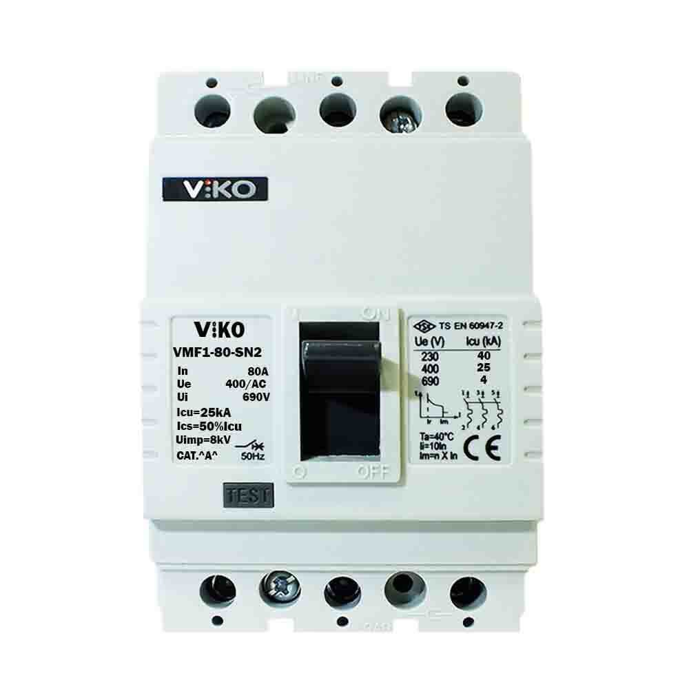 Viko 3x80 25kA 3 Kutuplu Kompakt Şalter VMF1-80-SN2