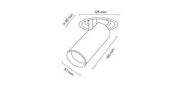 Goya 14 Watt Samsung Ledli Yuvarlak Cob Led Spot Mağaza Armatürü GY 3150-14