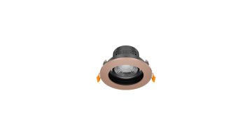 Goya 8 Watt Yuvarlak Dimlenebilir Samsung Ledli Spot Armatür GY 1741-8 6500K (Beyaz Işık) - Siyah - Rose - Dimsiz