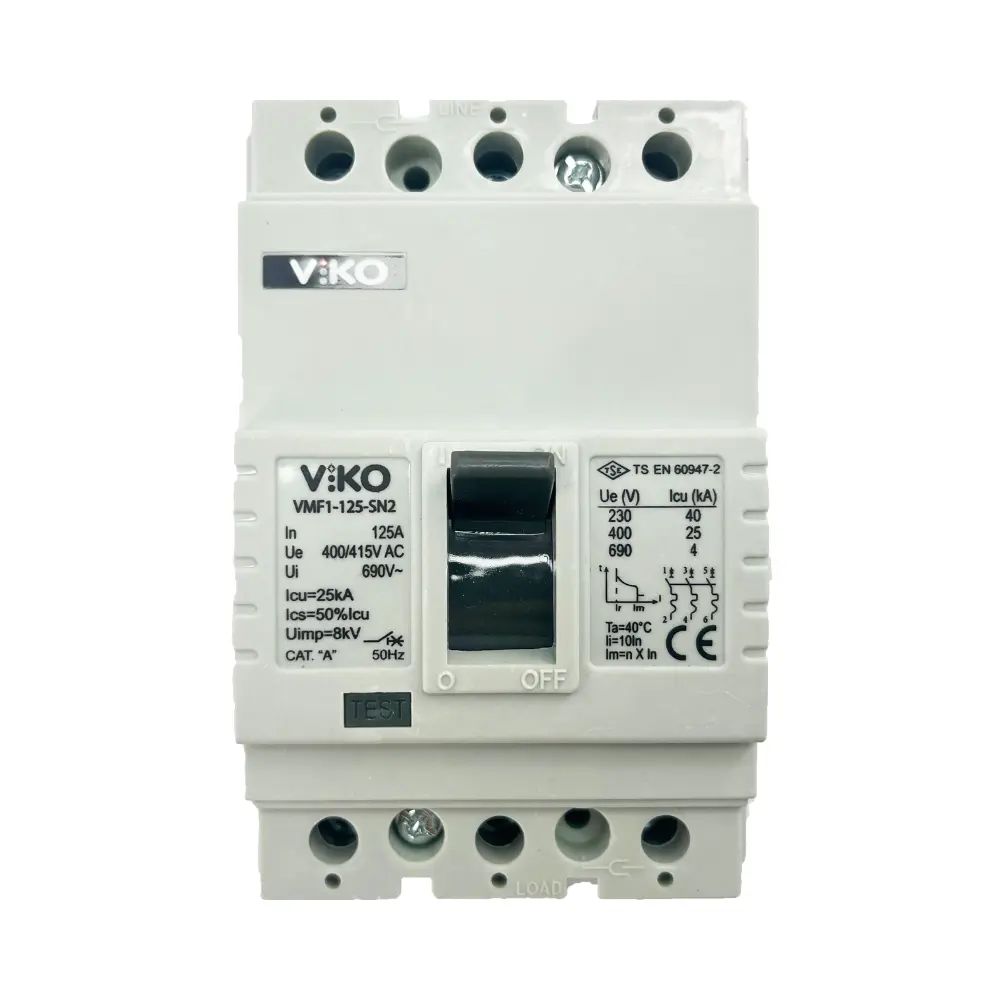 Viko 3x125 25kA 3 Kutuplu Kompakt Şalter VMF1-125-SN2