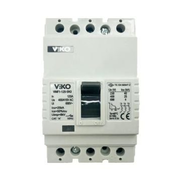 Viko 3x125 25kA 3 Kutuplu Kompakt Şalter VMF1-125-SN2