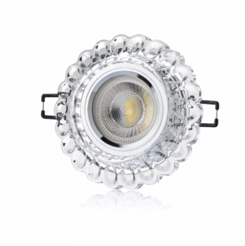 Cata Karanfil Led Çerçeveli Kristal Yuvarlak Dekoratif Cam Spot ct-6595