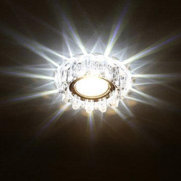 Cata Karanfil Led Çerçeveli Kristal Yuvarlak Dekoratif Cam Spot ct-6595