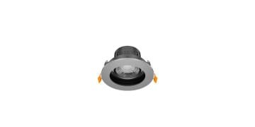 Goya 8 Watt Yuvarlak Dimlenebilir Samsung Ledli Spot Armatür GY 1741-8 6500K (Beyaz Işık) - Siyah - Titanyum - Dimli