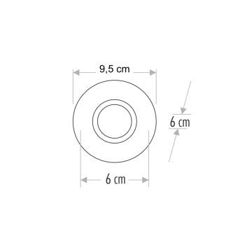 Cata Papatya Kristal Yuvarlak Dekoratif Cam Spot ct-6596