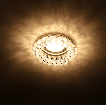 Cata Papatya Kristal Yuvarlak Dekoratif Cam Spot ct-6596