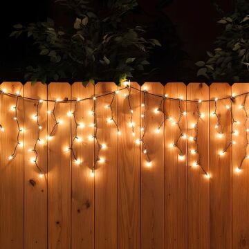 Saçak Bahçe Led Yılbaşı Süsü 2 Metre 93 Ledli Ağ Yılbaşı Ağacı Süsü Beyaz Kablo SNC-512-1