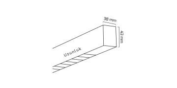 Goya 30 Watt Samsung Ledli Mercekli Dekoratif Sarkıt Linear Armatür 90CM GY 8043-90