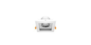 Goya 8 Watt Kare Dimlenebilir Samsung Ledli Spot Armatür GY 1742-8 2700K (Sarı Işık) - Beyaz - Beyaz - Dimli