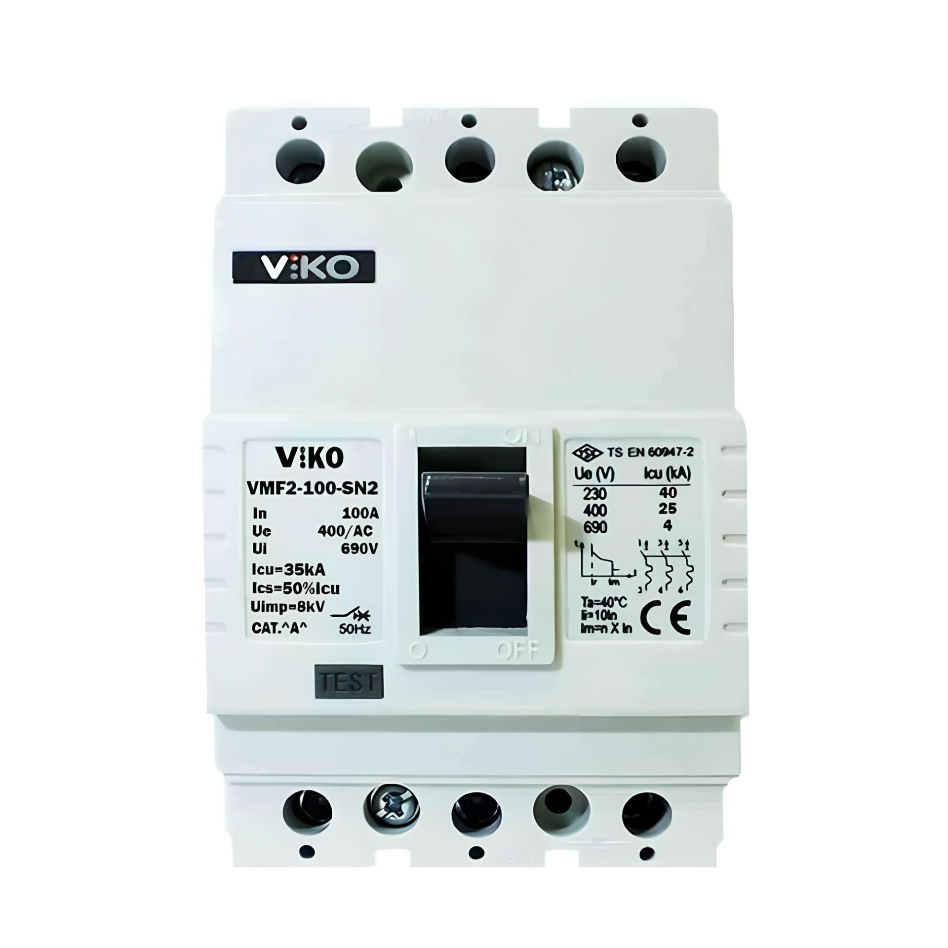 Viko 3x100 35kA 3 Kutuplu Kompakt Şalter VMF2-100-SN2