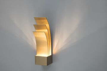 Şahin Led Duvar Aydınlatma Aplik Armatürü Gold Kasa Gün Işığı
