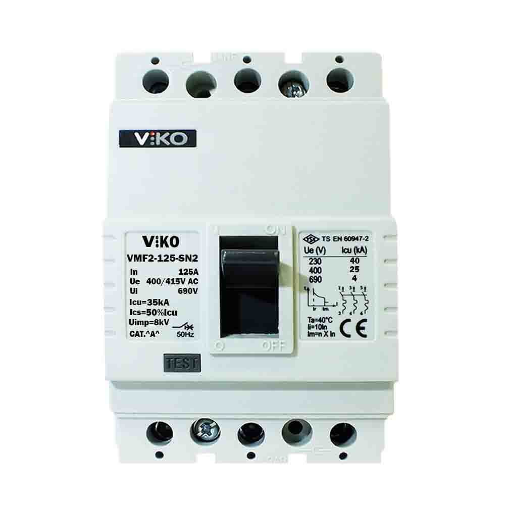 Viko 3x125 35kA 3 Kutuplu Kompakt Şalter VMF2-125-SN2